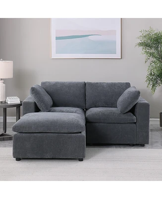 Simplie Fun Modular Sectional Sofa with Ottoman: Comfort, Style, and Flexibility