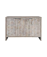 3 Door Wooden Accent Cabinet Sideboard Buffet