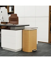 50L Soft-Close Stainless Steel Foot Pedal Trash Can