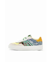 Desigual Women's Patchwork platform sneakers