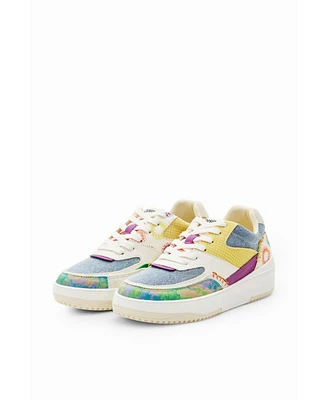 Desigual Women's Retro multicolour patchwork sneakers