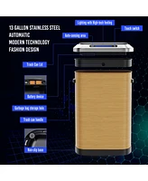 Streamdale Furniture 50L Smart Motion Sensor Trash Can with Slow-Closing Lid