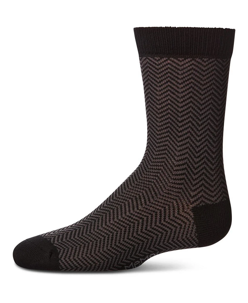 MeMoi Boys Herringbone Dress Socks