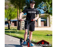 Madd Gear Tundra Commuter Kick Scooter for Teens and Adults, Ages 8+ Max 220lbs, Big 12" Air-Filled Wheels, 4.7" Wide Deck - Teal