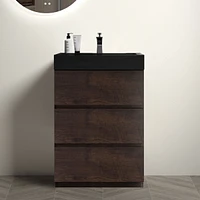 24" Modern Vanity: Elegance, Storage, Silence