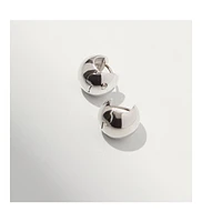 Ana Luisa Silver Sphere Hoop Earrings - Mini Abby Silver