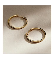 Ana Luisa Medium Slim Endless Hoops - Lo Medium