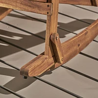 Malibu Acacia Wood Adirondack Rocking Chair