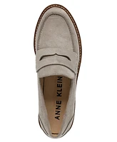 Anne Klein Women's Elia Lug Sole Penny Loafers