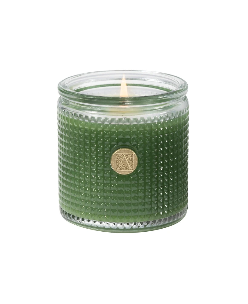 Aromatique Mistletoe Mandarin Textured Glass Candle,6oz