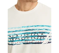 Nautica Men's Long Sleeve Crewneck Logo Graphic T-Shirt