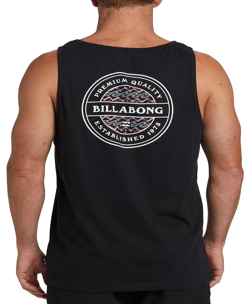 Billabong Men's Logo Graphic Rotor Tank Top