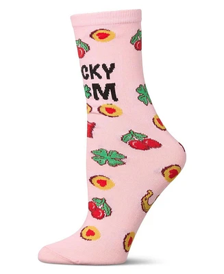 Lucky Mom Greeting Card Crew Socks
