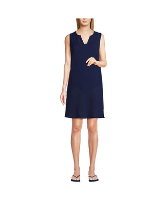 Lands' End Women's Cotton Gauze Swim Cover-up Dress