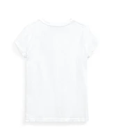 Polo Ralph Lauren Big Girls Cotton Jersey V-Neck T-shirt