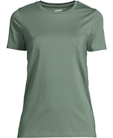 Lands' End Women's Petite Relaxed Supima Cotton Crew Neck T-Shirt