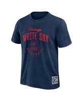 Fanatics Men's Heather Navy Chicago White Sox Cooperstown Collection Washed T-Shirt