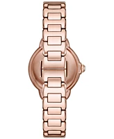 Emporio Armani Women's Rose Gold-Tone Stainless Steel Bracelet Watch 32mm