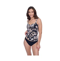 Profile by Gottex Women's Miss Butterfly Twist front Tankini Swim Top