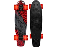 Madd Gear 22" x 6.25" Retro Skateboard for Ages 5+ Max 220 lbs, 62mm Wheels, Abec-9 Bearings - Rush