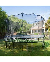 Springfree Trampoline Kids Outdoor Jumbo Square 13 Ft Trampoline with Enclosure