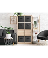 Sorbus 6 Pack 13 Inch Foldable Storage Cubes with Handles- for Organizing Home, Shelves, Nursery, Playroom