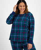 Holiday Lane Plus Size Family Plaid Cotton Matching Family Pajamas Set, Created for Macy's