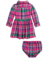 Polo Ralph Lauren Baby Girls Cotton Plaid Twill Dress