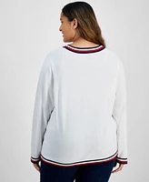 Tommy Hilfiger Plus V-Neck Sweater