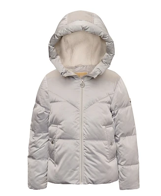 Michael Kors Toddler & Little Girls Satin Puffer Jacket