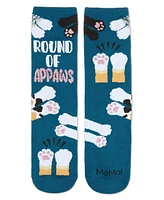Round Of Appaws Greeting Card Crew Socks