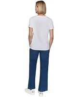 Karl Lagerfeld Paris Women's Embellished Graphic T-Shirt