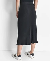 Dkny Women's Ribbed Flare Skirt