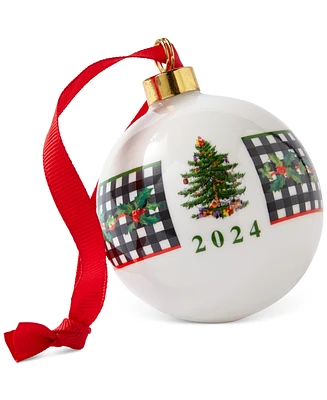 Spode Christmas Tree 2024 Annual Bauble Ornament