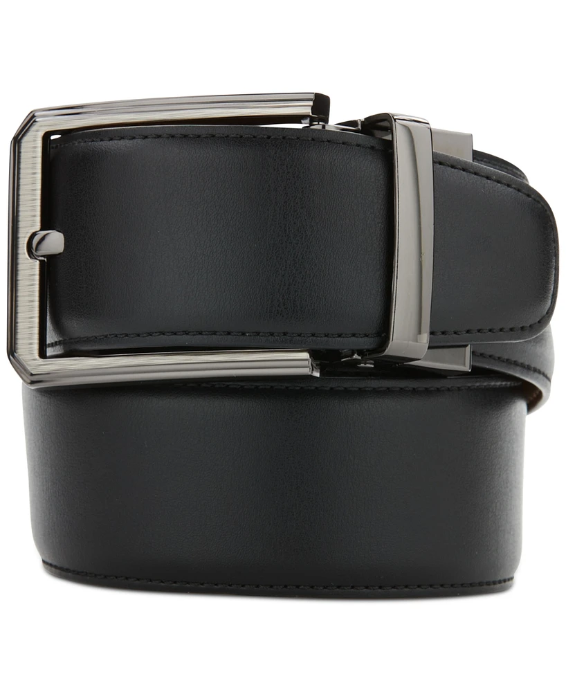 Perry Ellis Portfolio Men's Love Triangle Reversible Belt