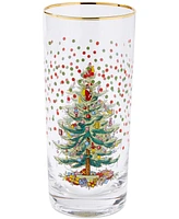 Spode Christmas Tree Polka Dot Highball Glasses, Set of 4