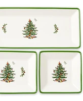 Spode Christmas Tree Traditional 3 Piece Nesting Tray