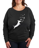 Hybrid Apparel Dachshund Snow Plus Graphic Pullover