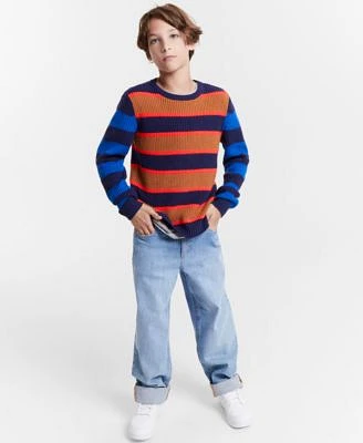 Epic Threads Little Big Boys Colorblocked Stripe Sweater Slim Fit Lexington Jeans Created For Macys