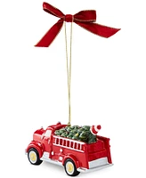 Spode Christmas Tree Fire Truck & Tree Ornament