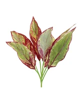 Slickblue Set of 6 Foliage Plants - 15.5” Polyester Decorative Greenery for Home