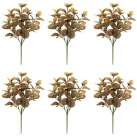 Slickblue Foliage Plant for Lush Home and Holiday Decor (Set of 6)