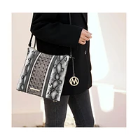 Mkf Collection Meline Croco & Snake Embossed Women's Shoulder bag by Mia K