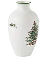 Spode Christmas Tree Posy Vase, 10"