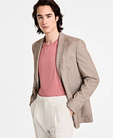 Calvin Klein Mens Slim Fit Tan Sport Coat