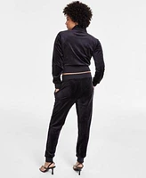 Guess Womens Couture Full Zip Sweatshirt Jogger Pants