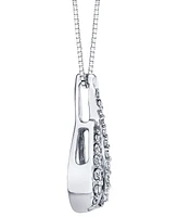 Sirena Diamond Swirl Frame 18" Pendant Necklace (3/8 ct. t.w.) in 14k White Gold