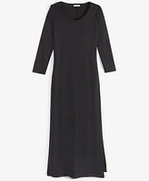 On 34th Women's Scoop-Neck Rib-Knit Ankle Maxi Dress, Created for Macy's