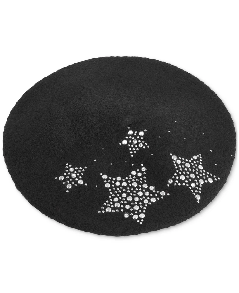 Karl Lagerfeld Paris Women's Sparkle Stars Beret