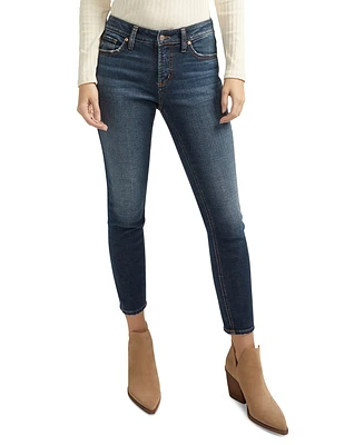 Silver Jeans Co. Women's Elyse Mid-Rise Comfort-Fit Skinny